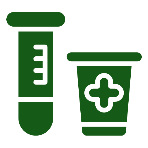 Dark green storage box icon