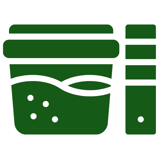 Simple, dark green rounded square